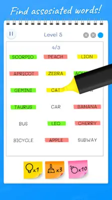 Word Match Association Puzzle android App screenshot 1